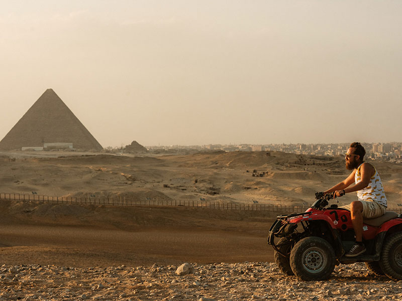 Quad Biking At Giza Pyramids